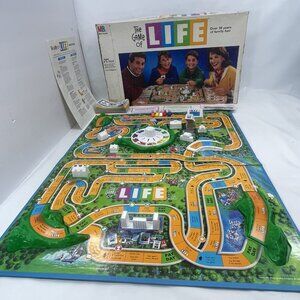 Vintage 1991 THE GAME OF LIFE Board Game Original INCOMPLETE